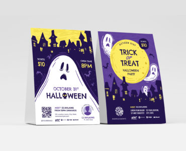 Halloween Ghost Walk Flyer Template (PSD, Ai, Vector)