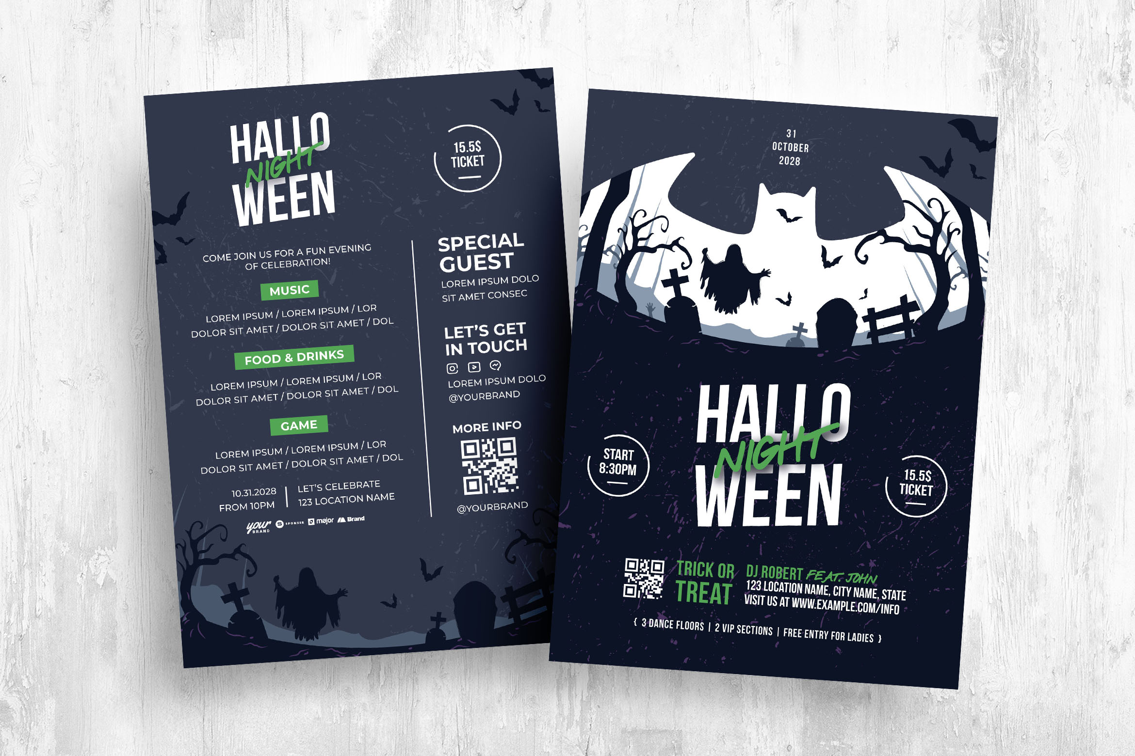 Halloween Flyer Template (PSD, Ai, Vector)