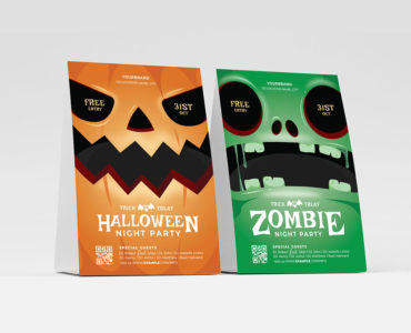 Halloween Character Flyer Templates in PSD, Ai, Vector