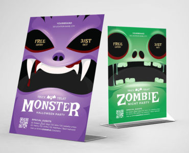 Halloween Character Flyer Templates in PSD, Ai, Vector
