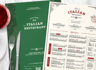 Italian Restaurant Menu Templates (PSD, Ai, Vector, INDD)
