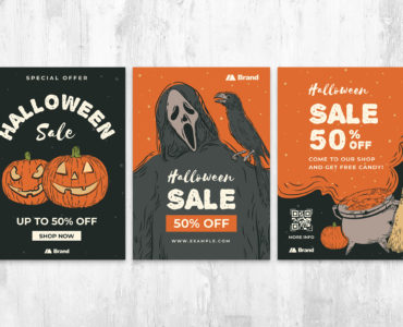 Simple Halloween Flyer Templates [PSD, Ai, Vector]