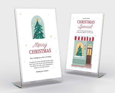 Christmas Card (PSD, AI, Vector Formats)