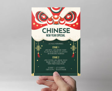 Chinese New Year Flyer Templates (PSD, AI, Vector Formats)