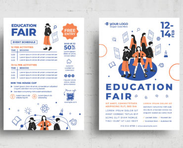 Education Fair Flyer Template (PSD, AI, Vector Formats)