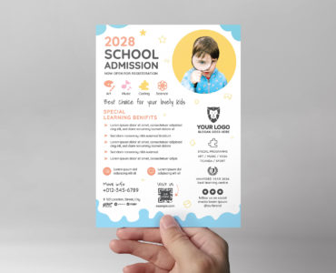 Kids School Education Flyer Template (PSD, AI, Vector Formats)