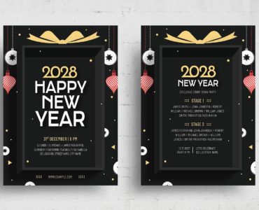 NYE Flyer Template (PSD, AI, Vector Formats)