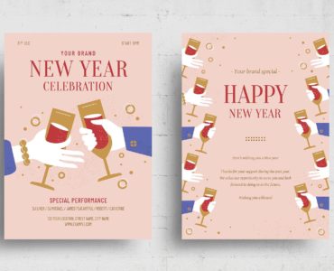 New Years Eve Flyer Template (PSD, AI, Vector Formats)
