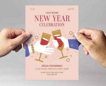 New Years Eve Flyer Template (PSD, AI, Vector Formats)