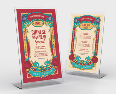 Chinese New Year Flyer (PSD, AI, Vector Formats)