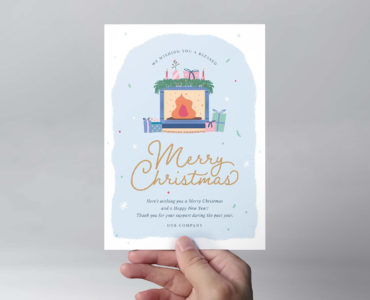Christmas Flyer with Festive Scene (PSD, AI, Vector Formats)