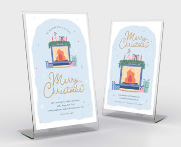 Christmas Flyer with Festive Scene (PSD, AI, Vector Formats)