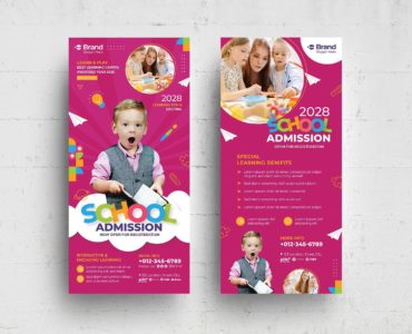 School Education Flyer Template (PSD, AI, Vector Formats)