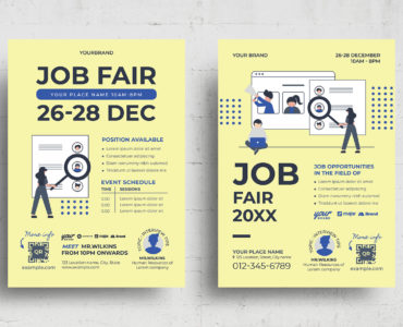 Modern Job Fair Flyer Template (PSD, AI, Vector Formats)