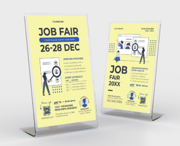 Modern Job Fair Flyer Template (PSD, AI, Vector Formats)