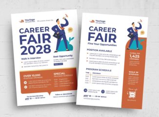 Job Fair Recruitment Flyer Template (PSD, AI, Vector Formats)