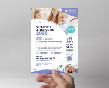 Modern School Education Flyer [PSD, AI, Vector] - BrandPacks