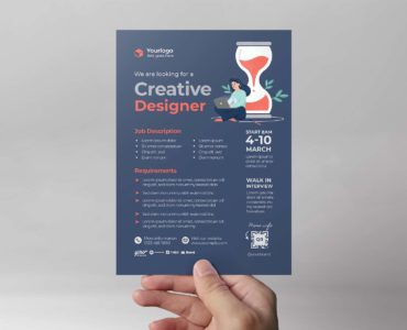 Hiring Graphic Designer Template (PSD, AI, Vector Formats)