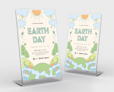 Earth Day Flyer Template (PSD, AI, Vector Formats)