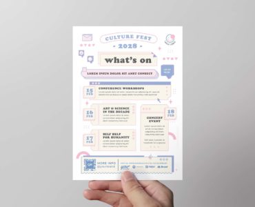 What's On Culture Fest Flyer (PSD, AI, Vector Formats)