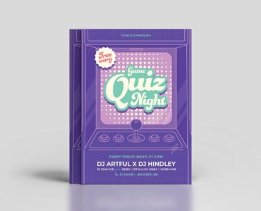 Game Night Flyer Template (PSD, AI, Vector Formats)