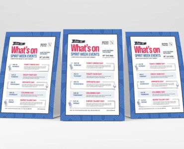 Simple What's On Poster Template (PSD, AI, Vector Formats)