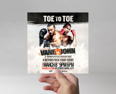 Boxing Flyer Template (PSD, AI, Vector Formats)