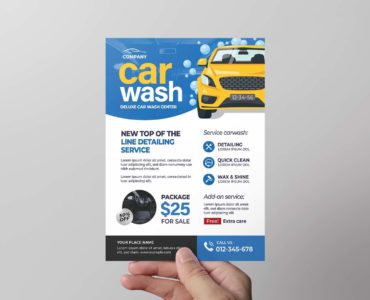 Car Wash Flyer Poster Template (PSD, AI, Vector Formats)