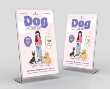 Dog Walking Flyer Template (PSD, AI, Vector Formats)
