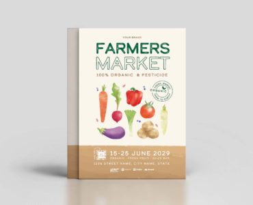 Farmers Market Flyer Template (PSD, AI, Vector Formats)