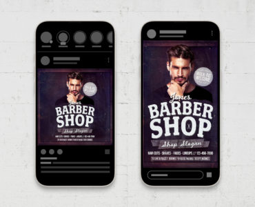 Barber Shop Flyer Template (PSD, AI, Vector Formats)
