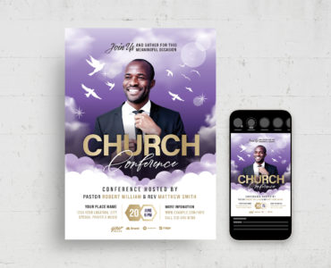 Church Event Flyer Template (PSD, AI, Vector Formats)