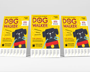 Dog Walker Flyer Template (PSD, AI, Vector Formats)