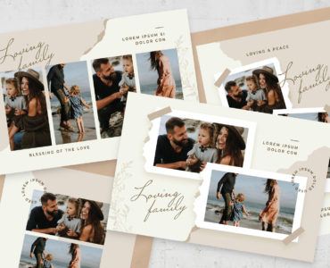 Photo Collage Flyer Template (PSD, AI, Vector Formats)