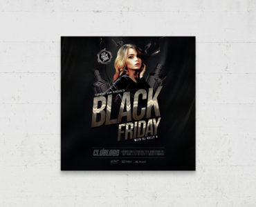 All Black Nightclub Flyer Template (PSD, AI, Vector Formats)