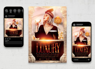 Luxury Party Flyer Template (PSD, AI, Vector Formats)