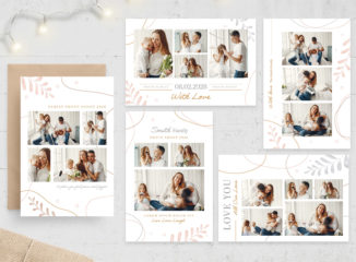 Family Photo Card Flyer Template (PSD, AI, Vector Formats)