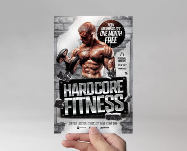 Gym Fitness Flyer Template (PSD, AI, Vector Formats)