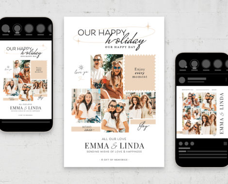 Family Photo Collage Template (PSD, AI, Vector Formats)