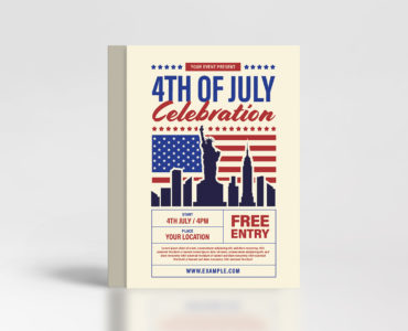 4th of July Flyer Template (PSD, AI, Vector Formats)