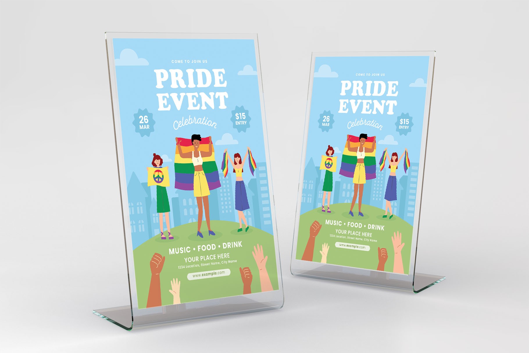LGBT Pride Event Flyer Template [PSD, AI, Vector] - BrandPacks