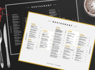 Restaurant Menu (PSD, AI, Vector Formats)
