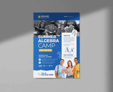 College Education Flyer Template (PSD, AI, Vector Formats)