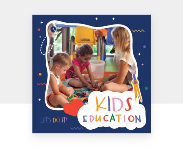 Kids Education Social Media Banner (PSD format)
