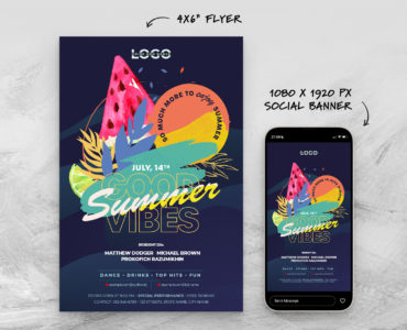 Summer Party Flyer (PSD Format)