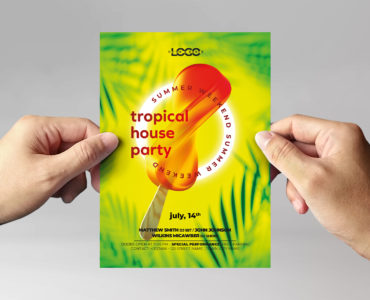Tropical House Party DJ Templates (PSD Format)
