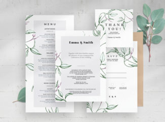 Wedding Invitation Suite (PSD Format)