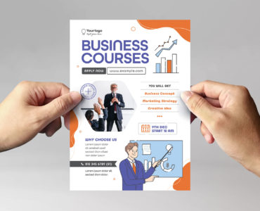 Business Education Flyer Template (PSD, AI, Vector Formats)