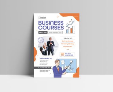 Business Education Flyer Template (PSD, AI, Vector Formats)