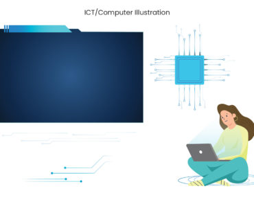 Computer Education Flyer Template (AI, Vector Formats)